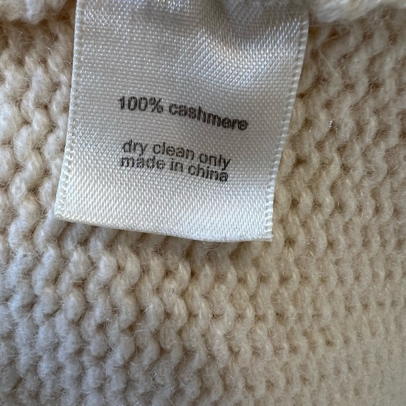 Dear Pruitt Anthropologie Cashmere Sweater Coat - Cream Double Breasted - Picture 6 of 8